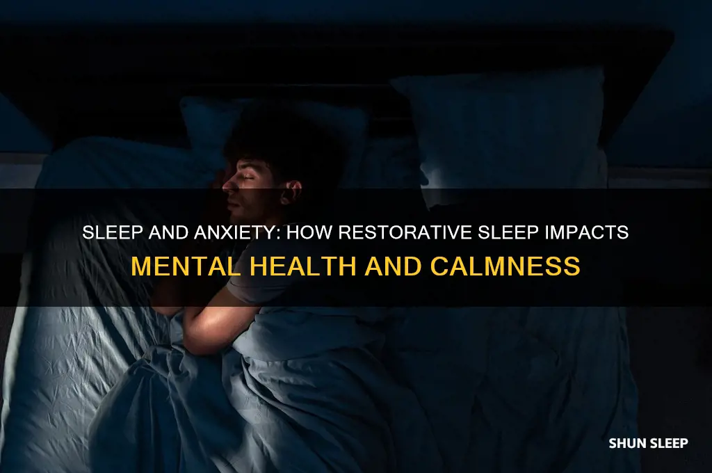 does more sleep help anxiety