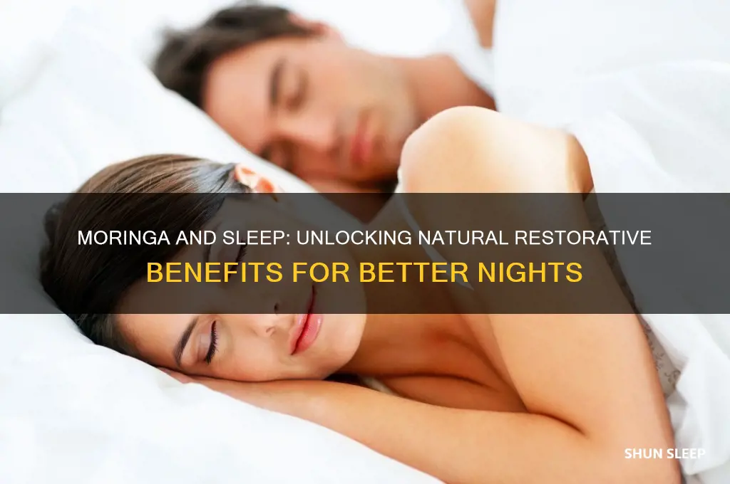 does moringa help sleep