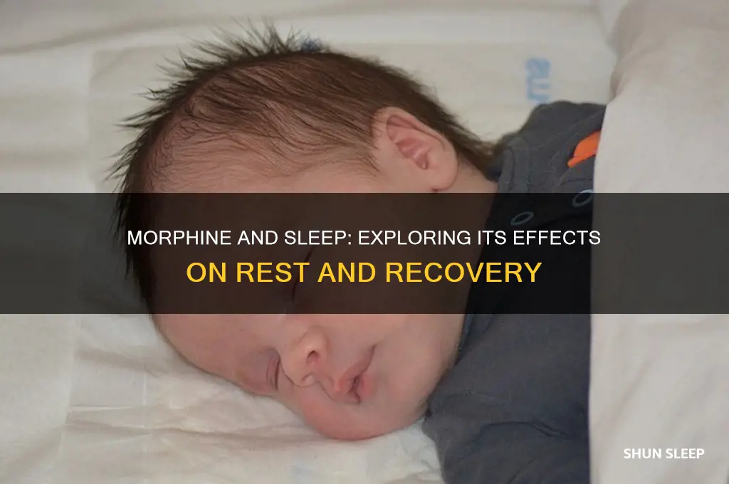 does morphine help you sleep