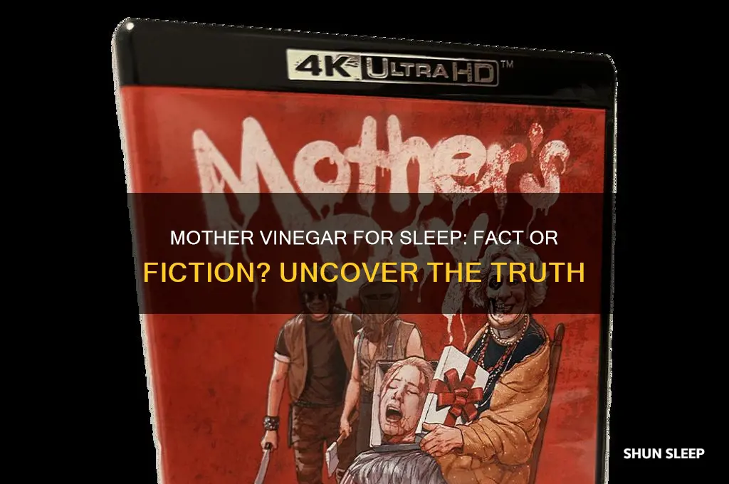 does mother vinegar help you sleep