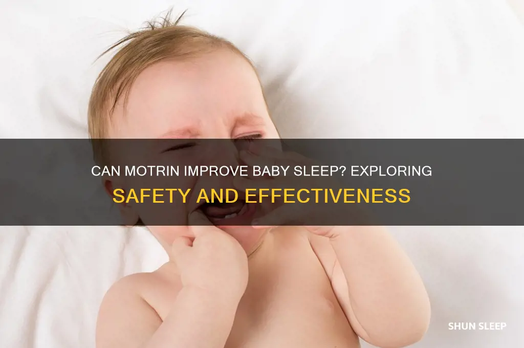 does motrin help babies sleep
