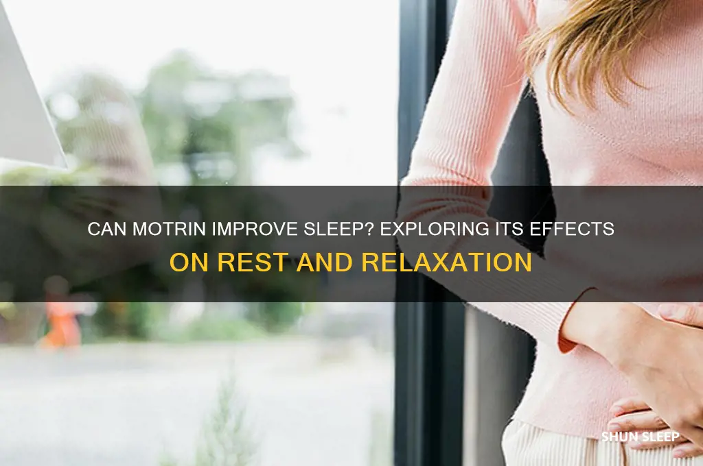 does motrin help you sleep