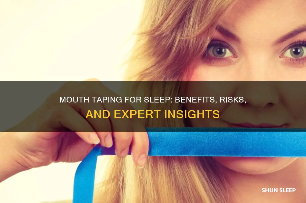 does mouth taping help sleep