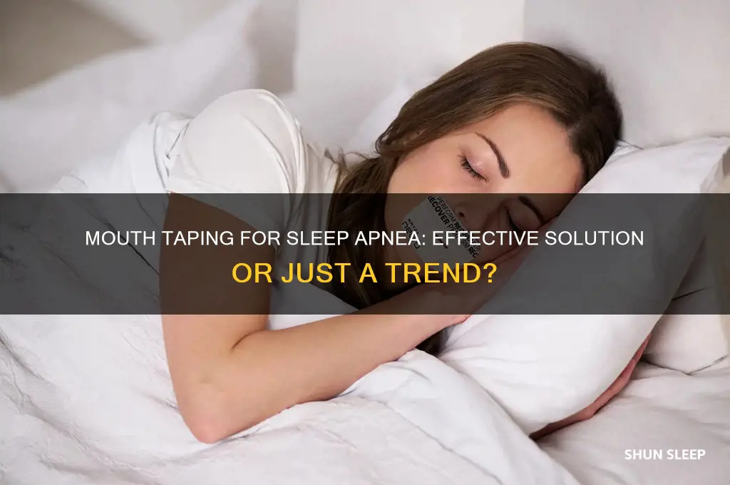 does mouth taping help with sleep apnea