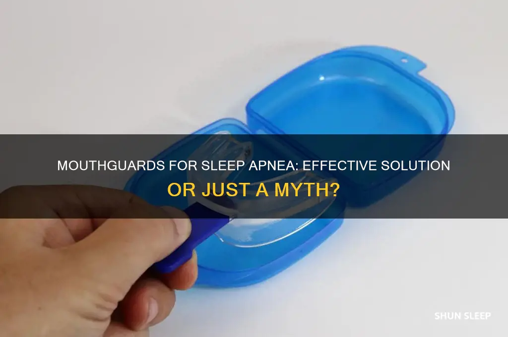 does mouthguard help with sleep apnea
