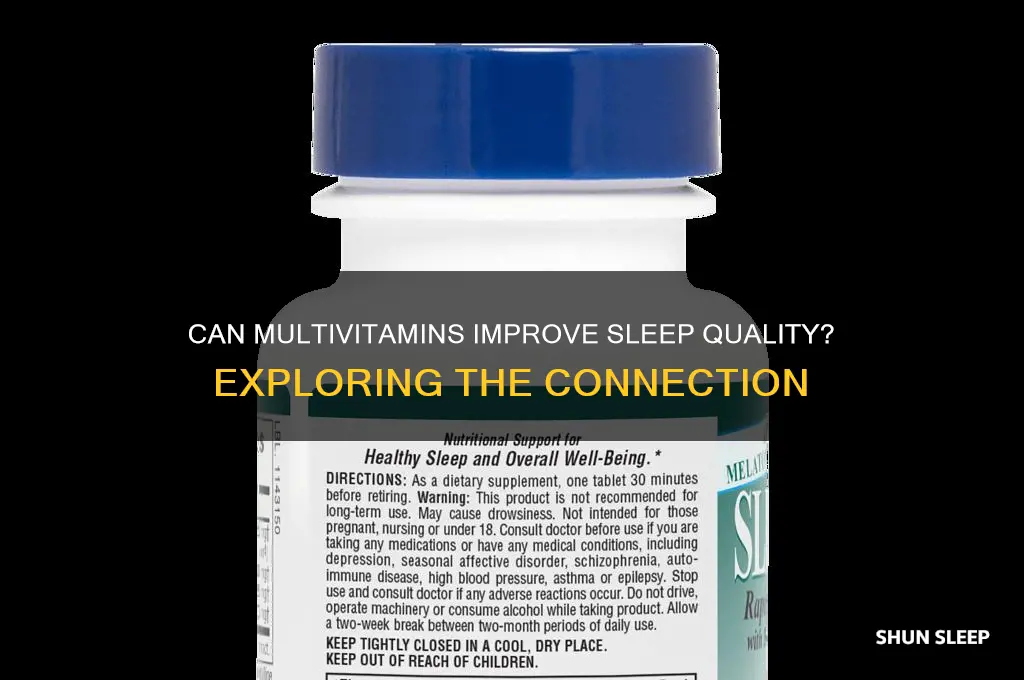 does multivitamin help you sleep
