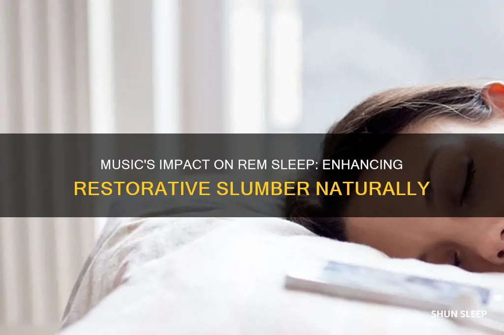 does music help rem sleep