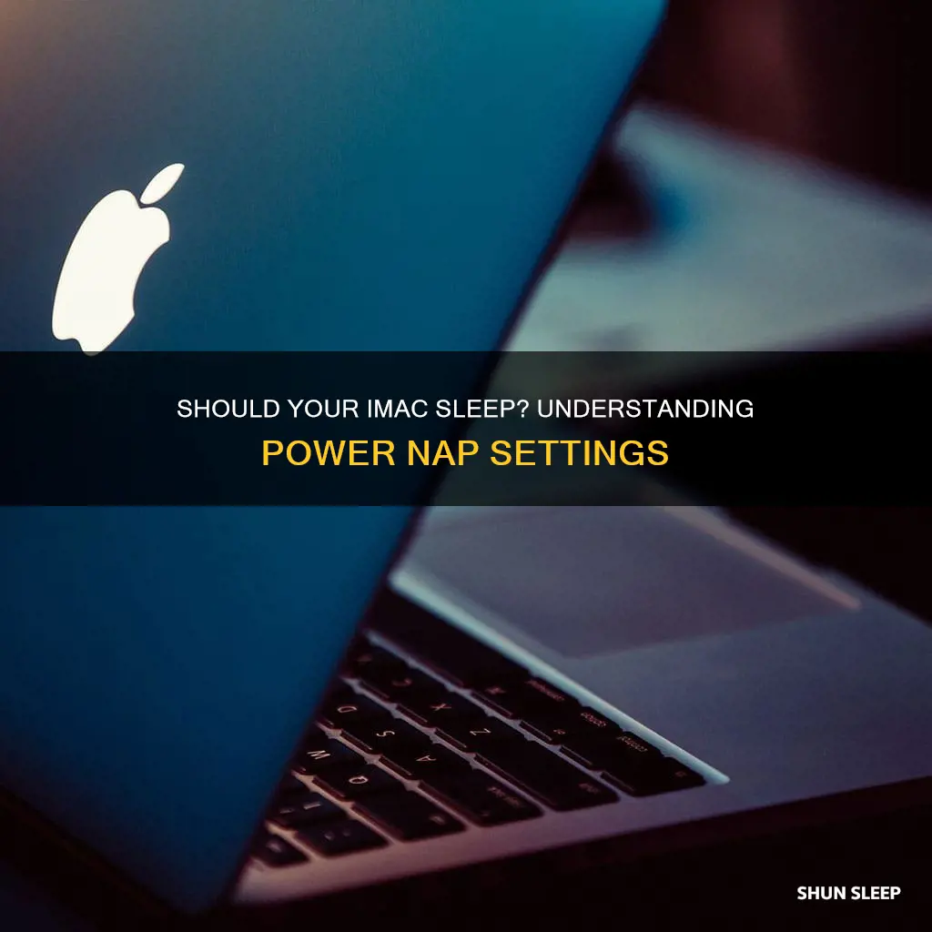 does my imac need to sleep