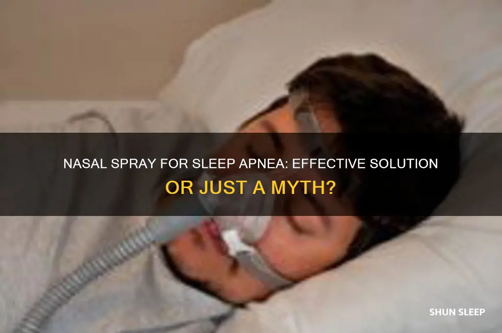 does nasal spray help sleep apnea