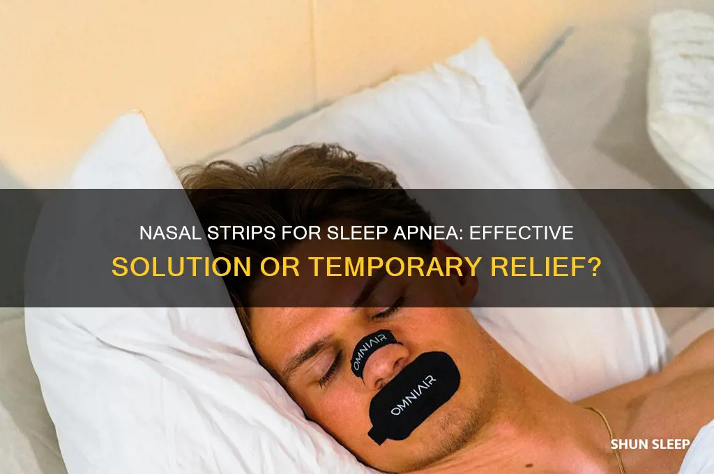 does nasal strips help sleep apnea