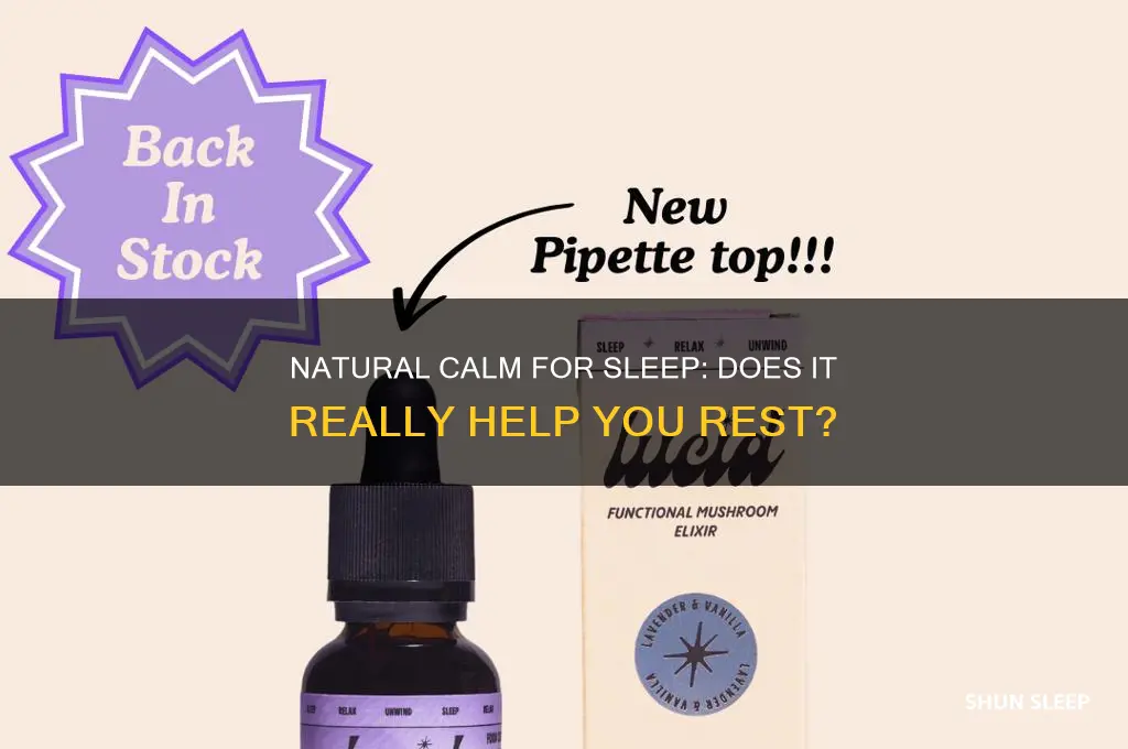 does natural calm help with sleep