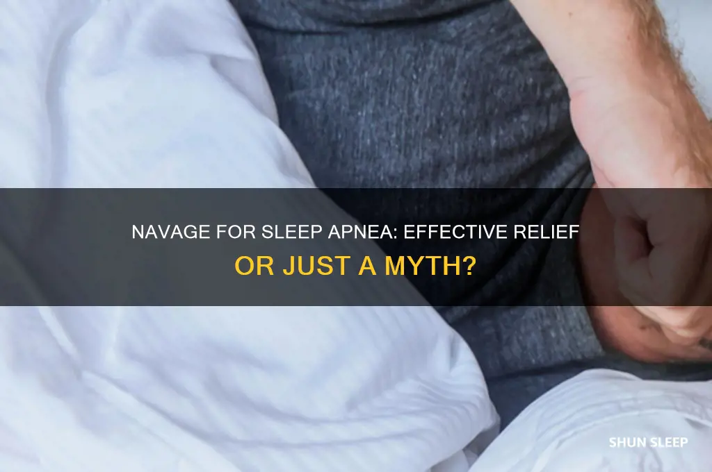 does navage help sleep apnea