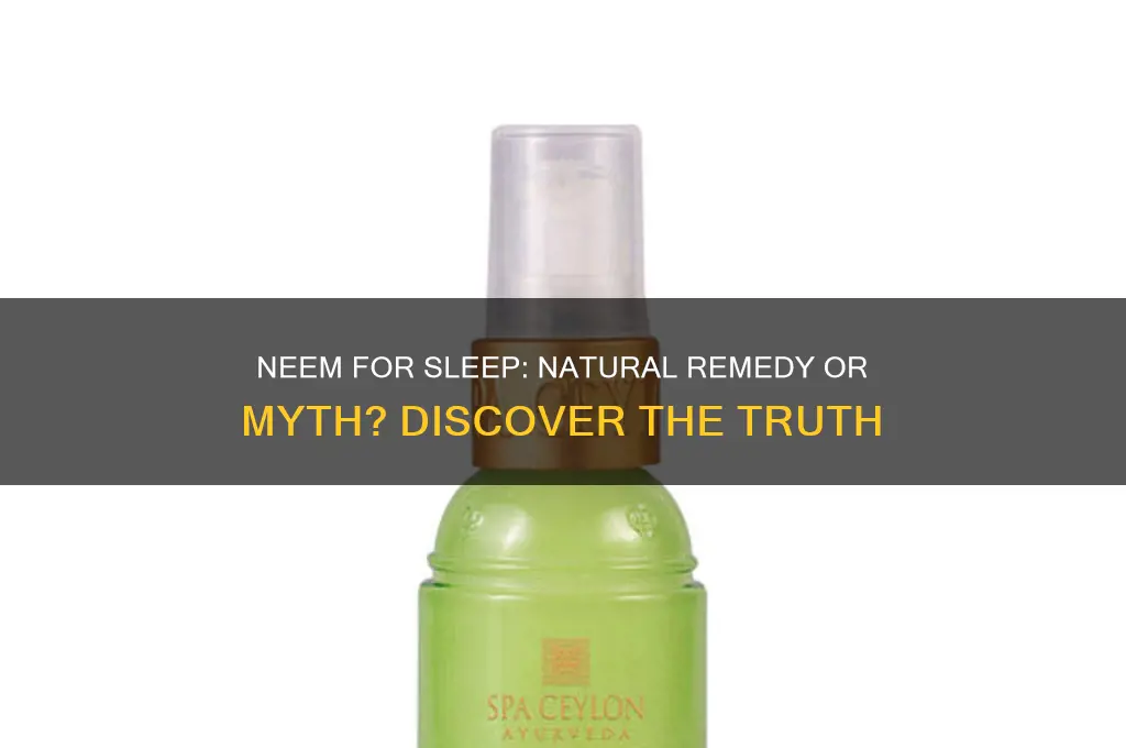 does neem help you sleep