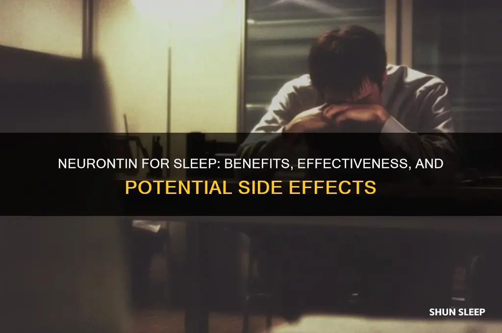 does neurontin help with sleep