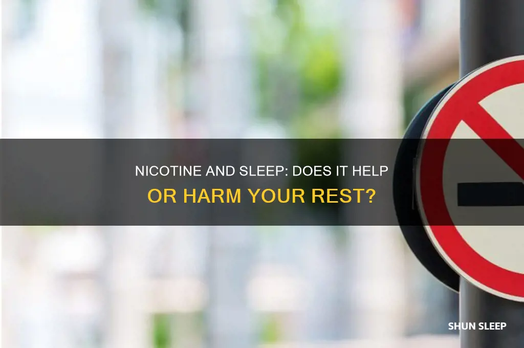 does nicotine help u sleep
