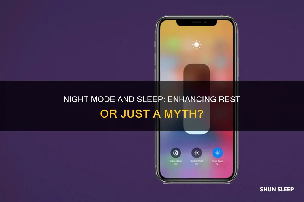 does night mode help sleep