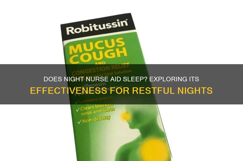 does night nurse help you sleep