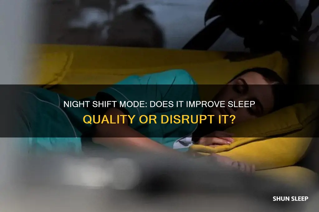 does night shift help sleep