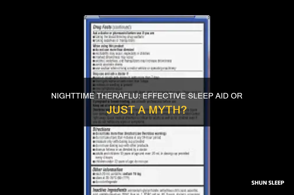 does nighttime theraflu help you sleep