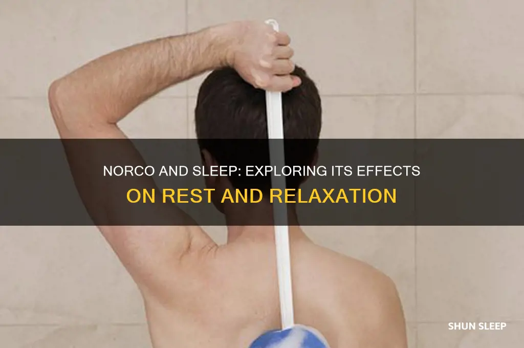 does norco help sleep