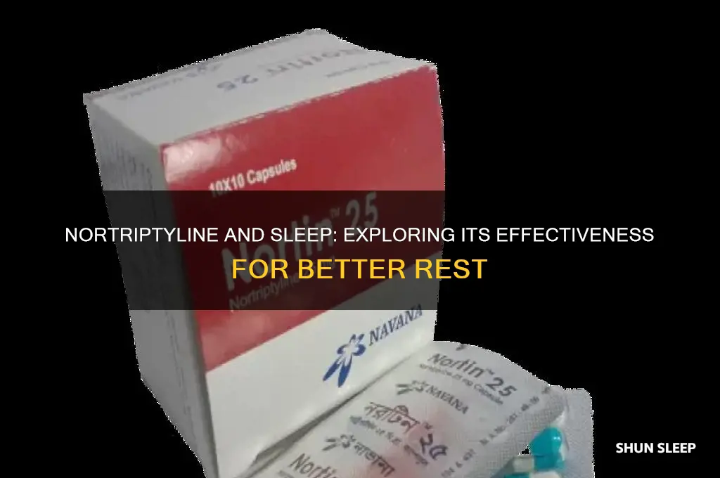 does nortriptyline help with sleep