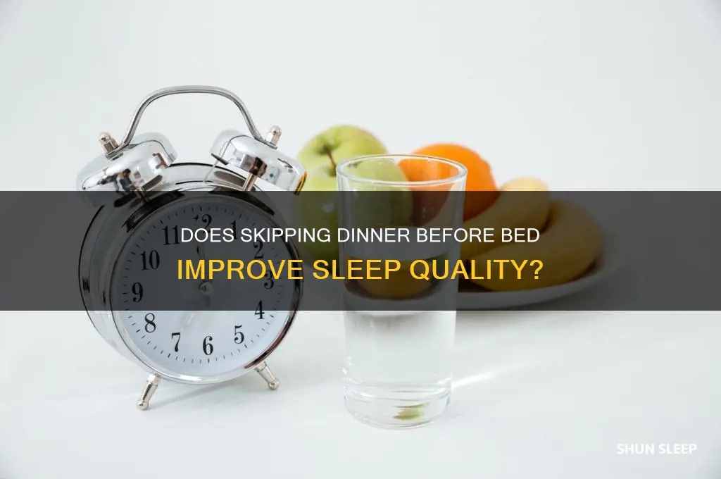 does not eating before bed help sleep