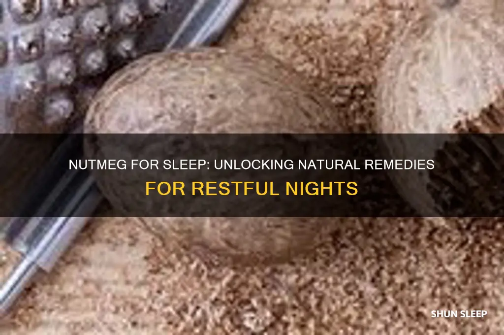does nutmeg help sleep