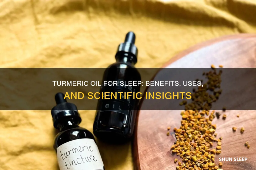 does oil of tumeric help with sleep