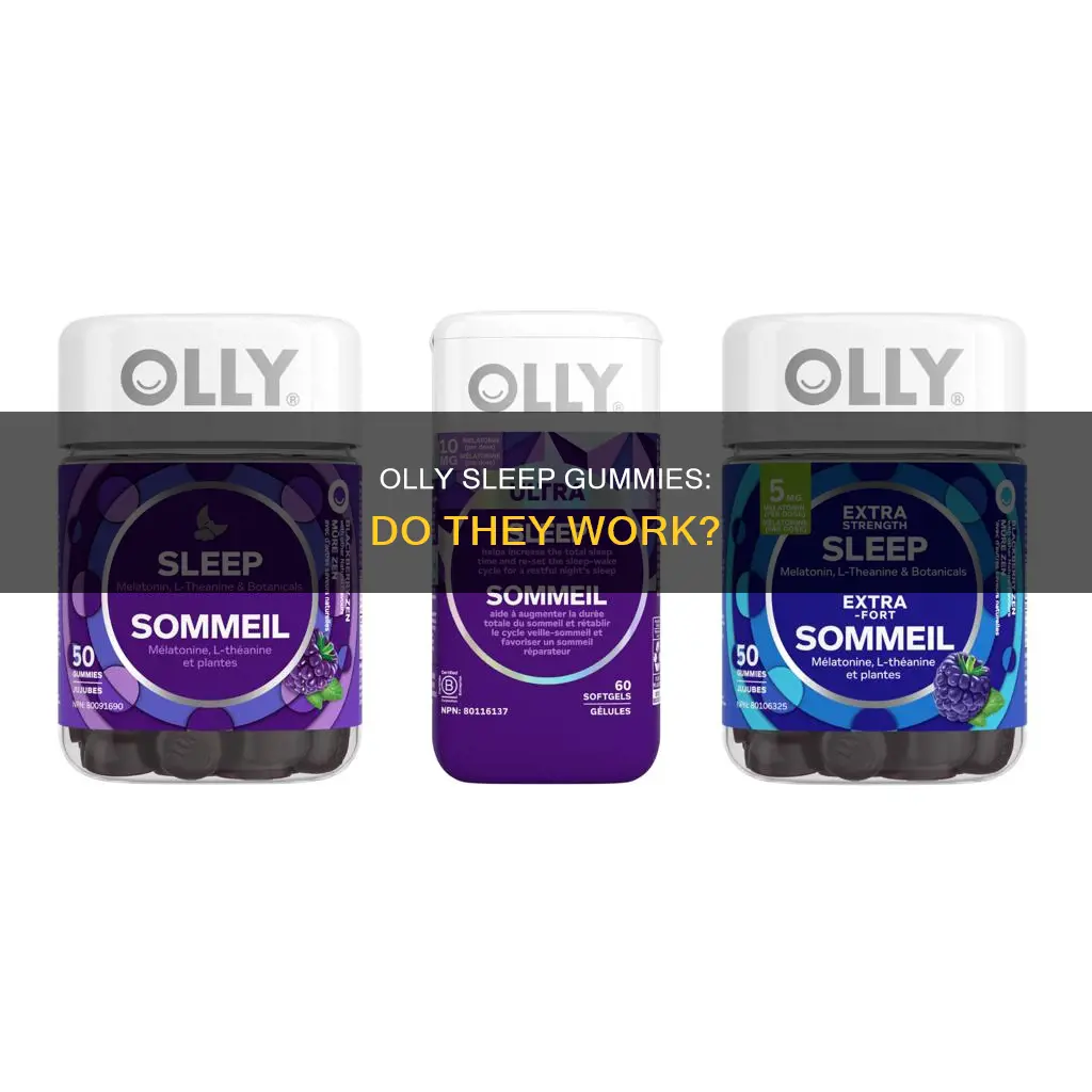does olly sleep gummies work