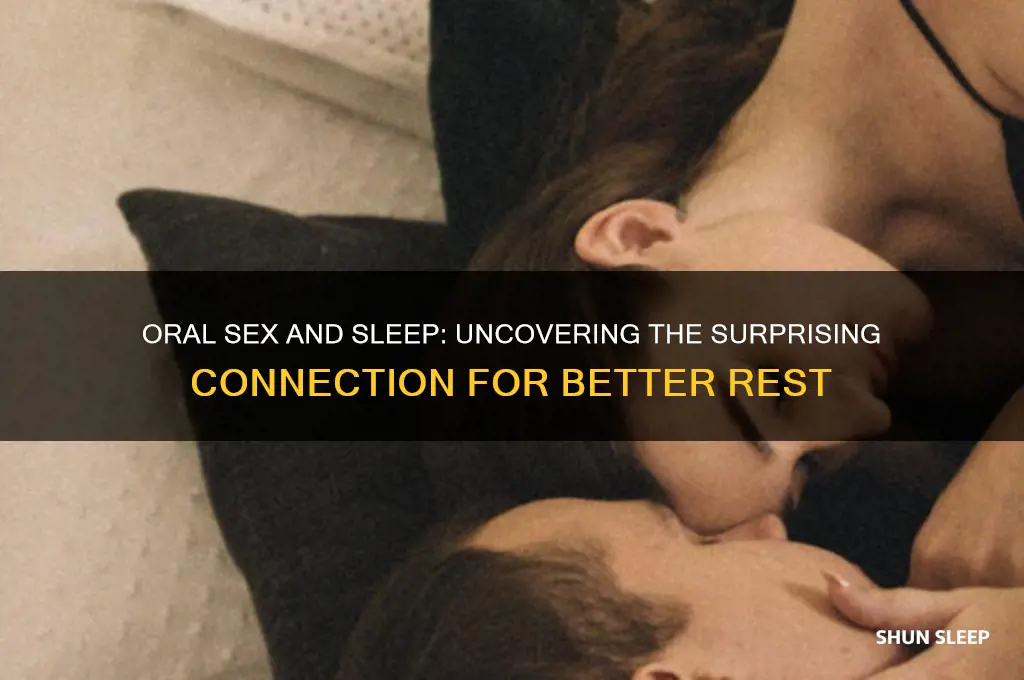 does oral sex help you sleep