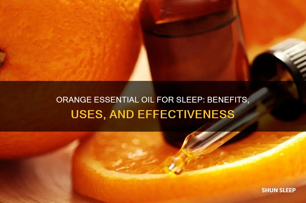 does orange essential oil help with sleep