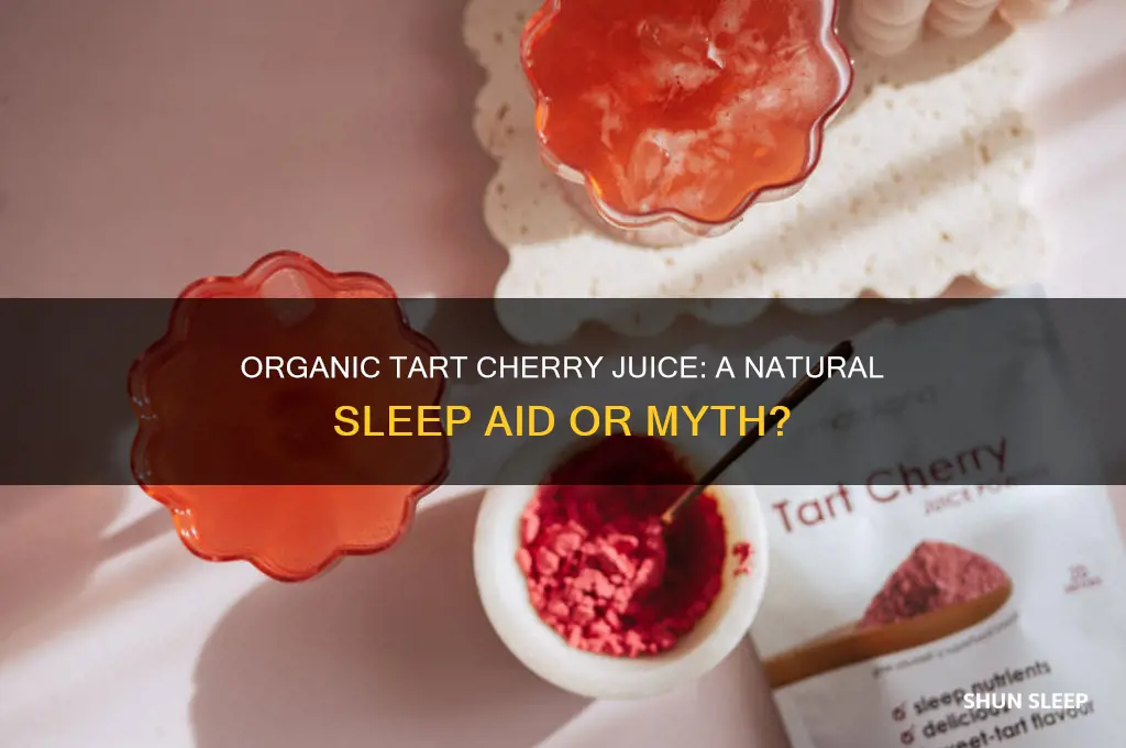 does organic tart cherry juice help with sleep