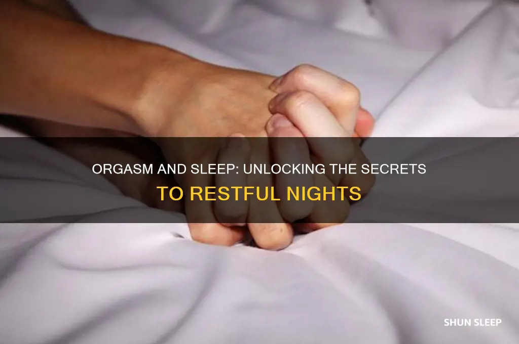 does orgasm help sleep
