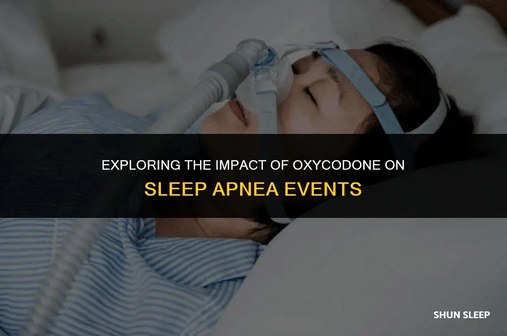 does oxycodone affect sleep apnea events per hour