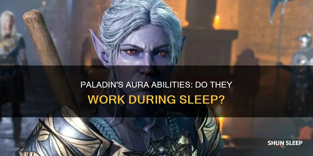 does paladin aura work when sleeping
