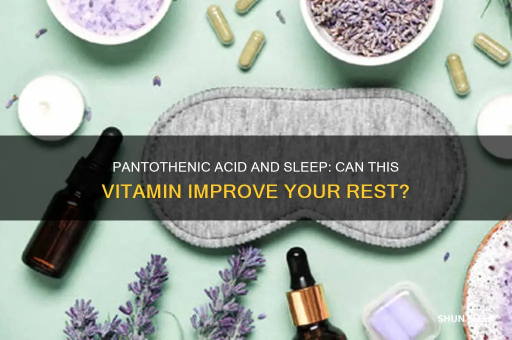 does pantothenic acid help you sleep