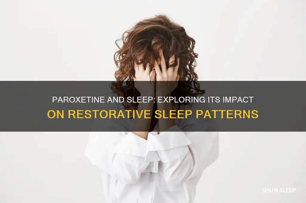 does paroxetine help with sleep
