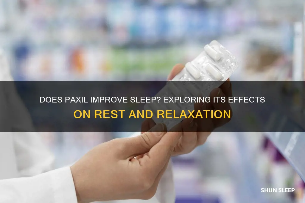 does paxil help sleep