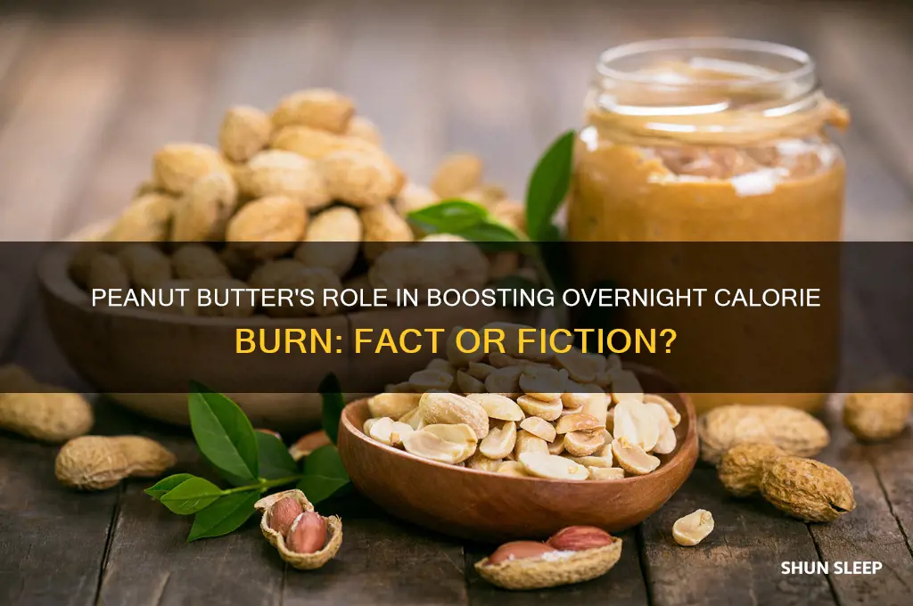 does peanut butter help you burn calories in your sleep