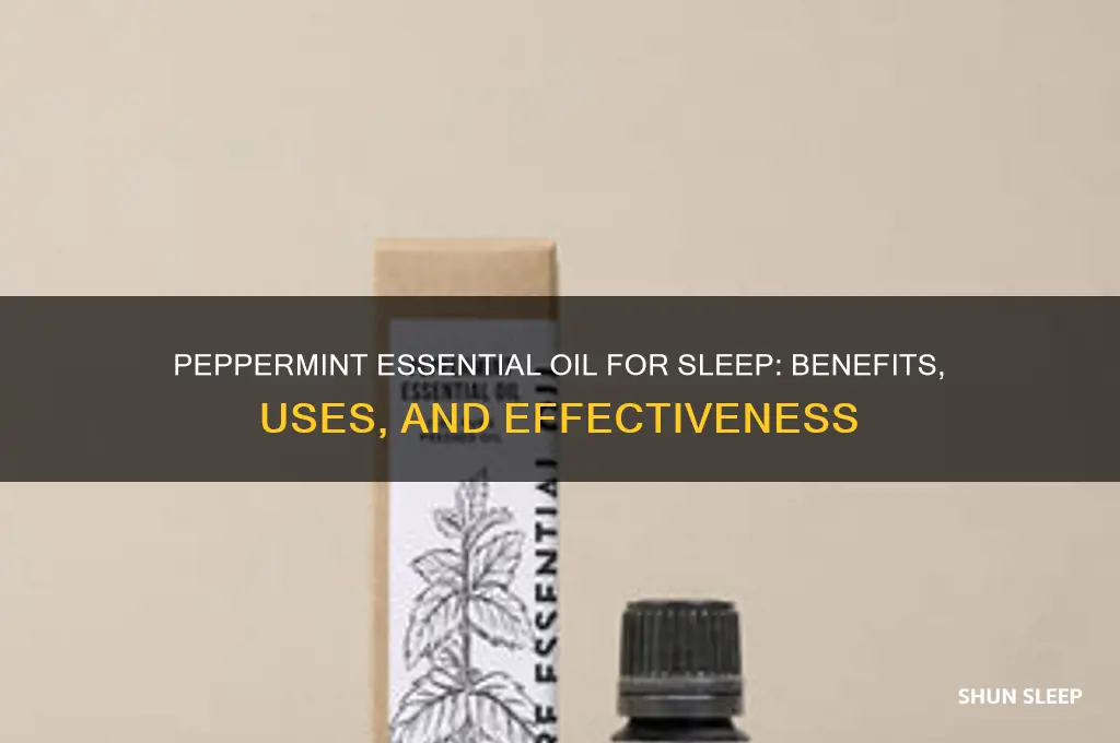 does peppermint essential oil help you sleep