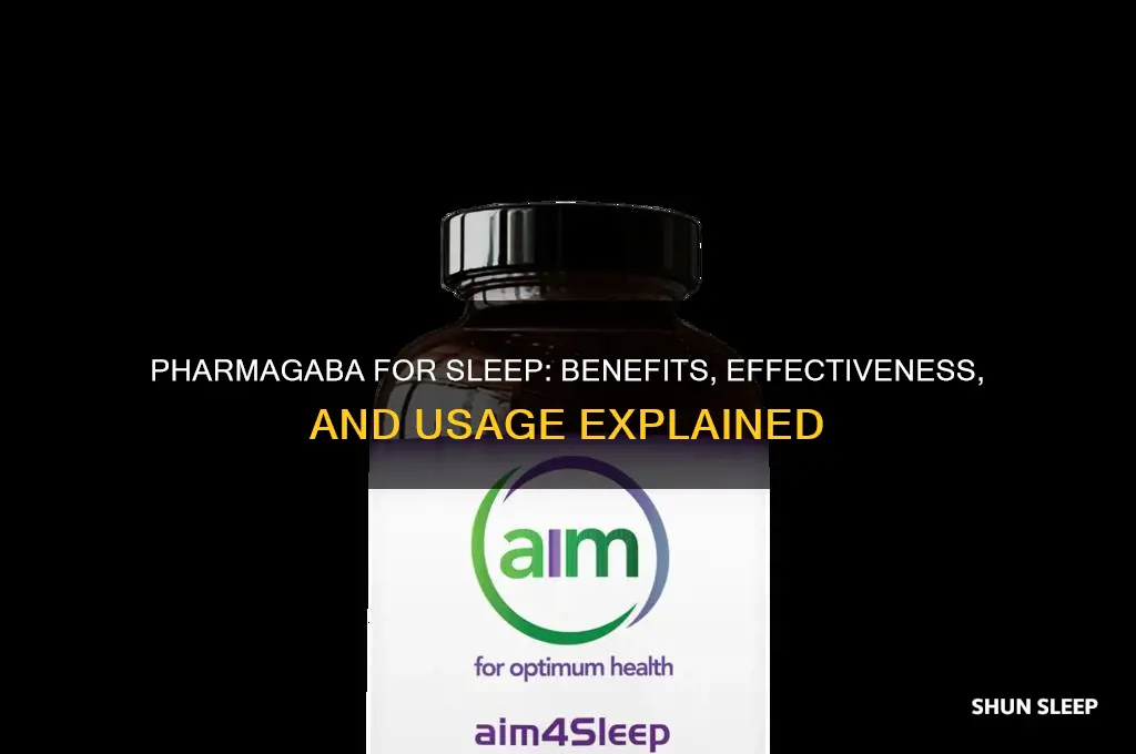 does pharmagaba help with sleep