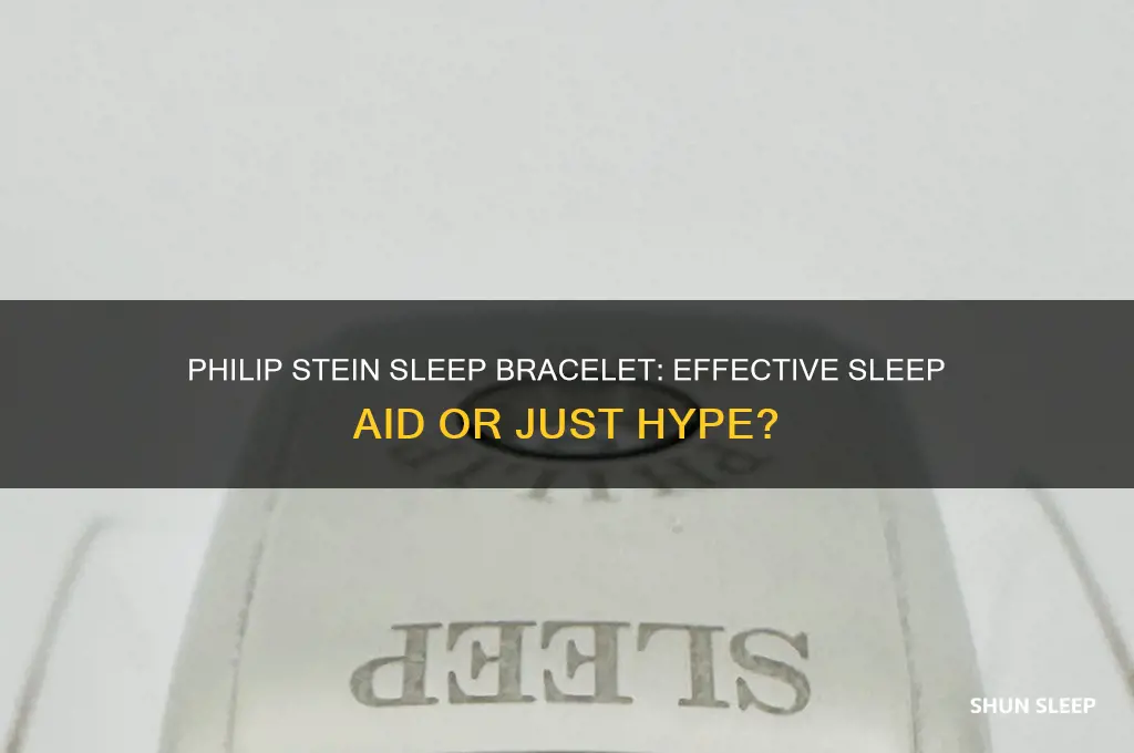 does philip stein sleep bracelet really help sleep