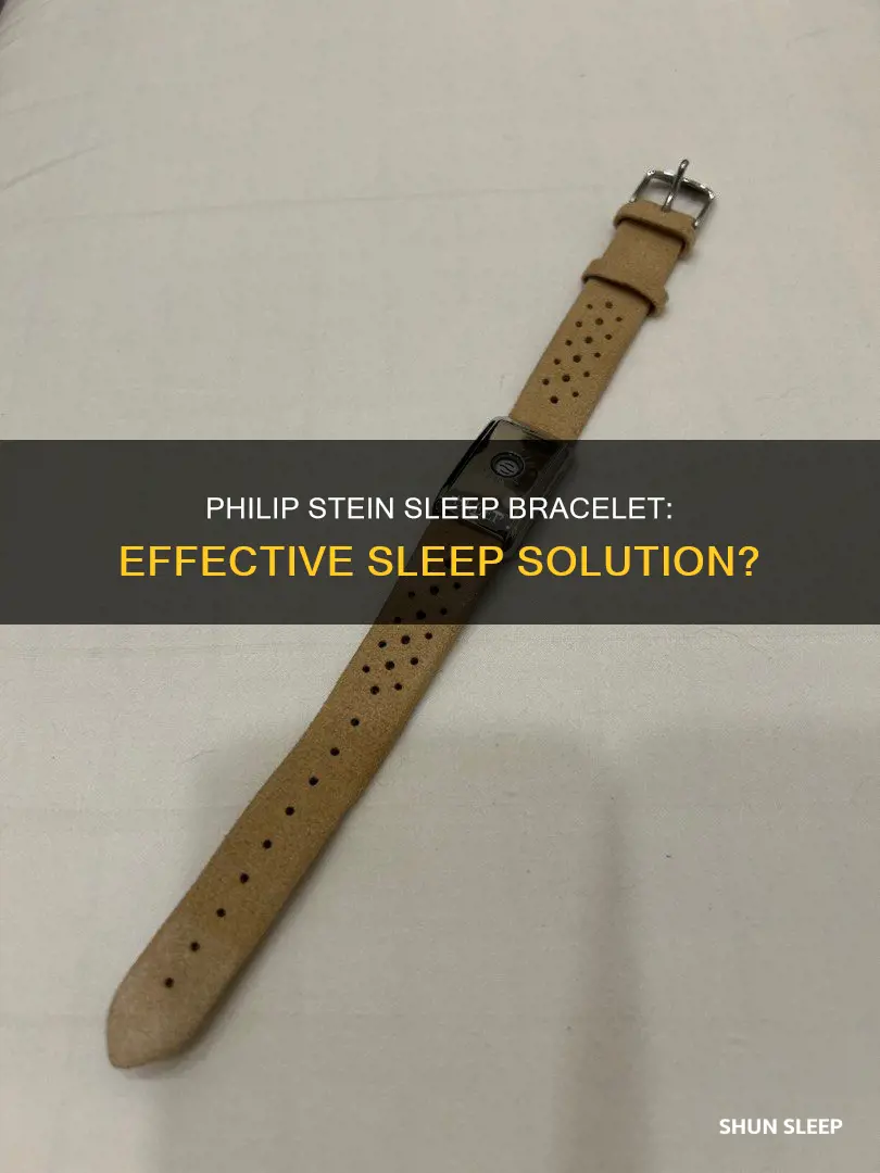 does philip stein sleep bracelet work