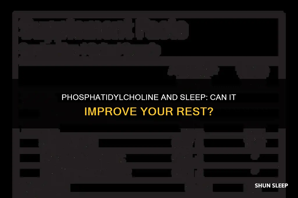 does phosphatidylcholine help with sleep
