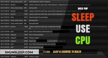 PHP Sleep: CPU Usage and Performance