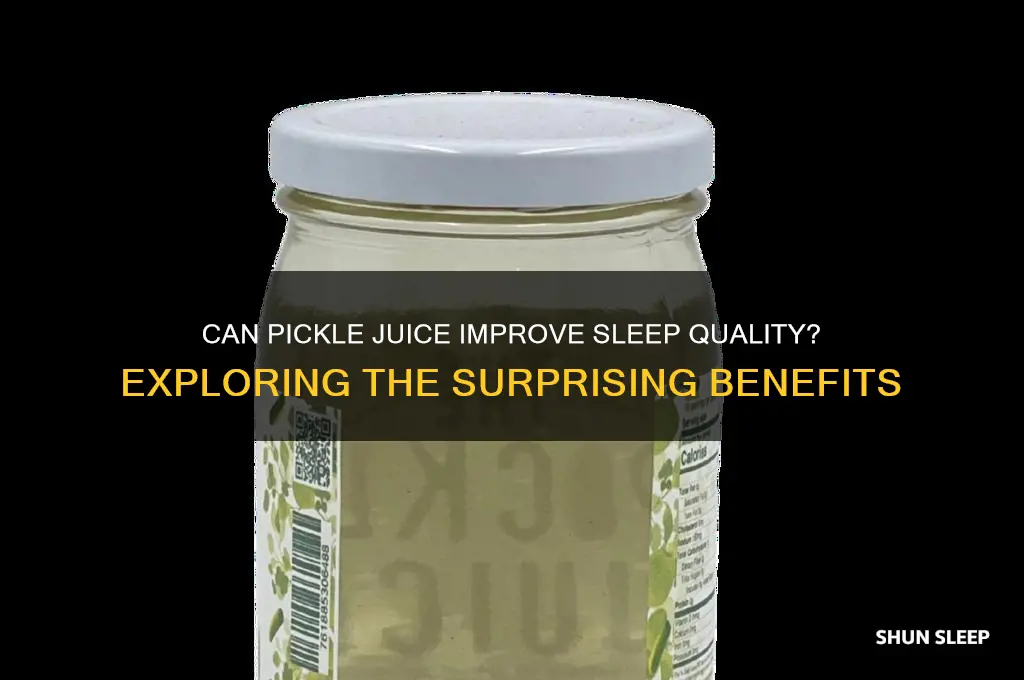 does pickle juice help you sleep
