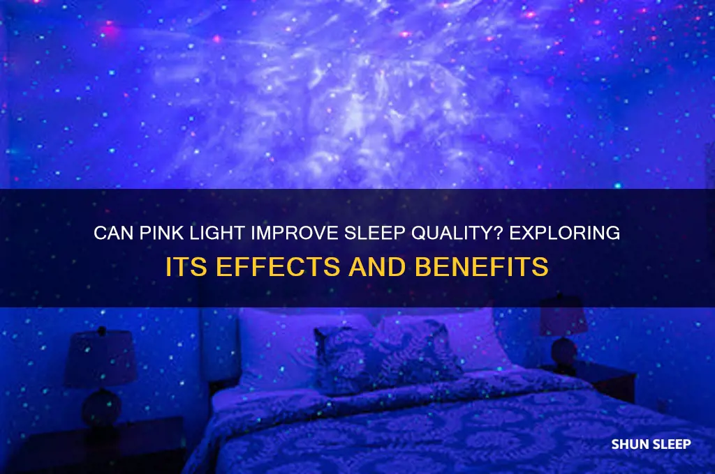 does pink light help you sleep