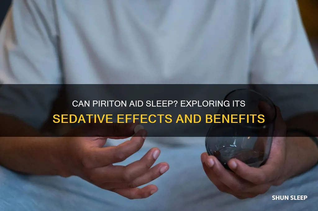 does piriton help you sleep