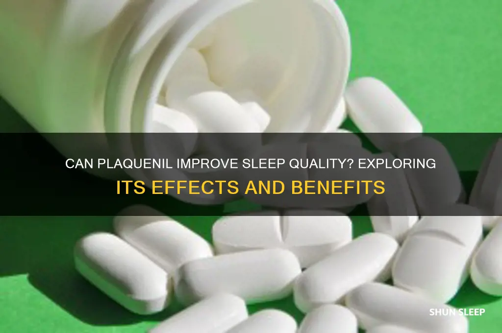 does plaquenil help with sleep