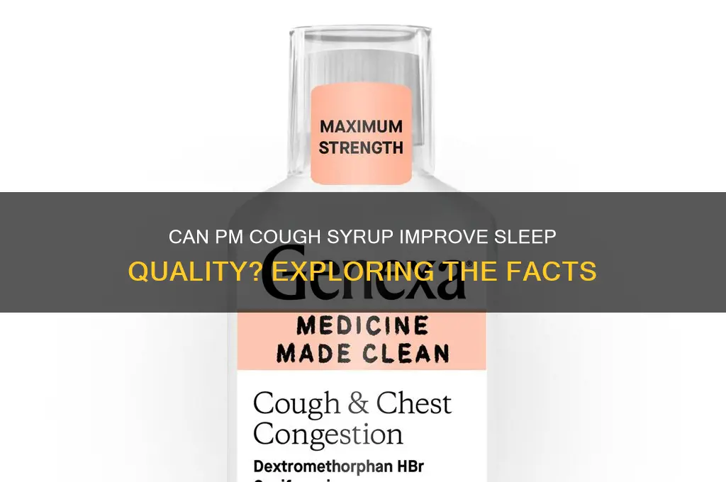 does pm cough help sleep